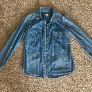 JCrew Chambray denim shirt.